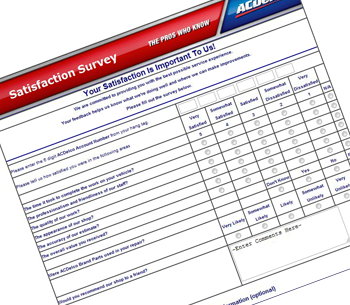 auto shop customer satisfaction survey