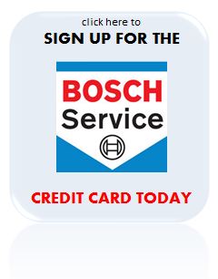 Bosch Service Credit Card Sign up Link