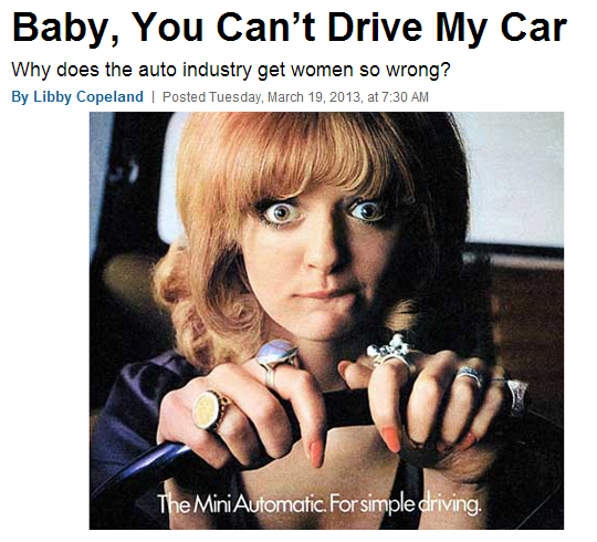 Does the Auto Industry Get Women Wrong