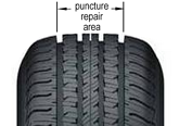 tire puncture repair area
