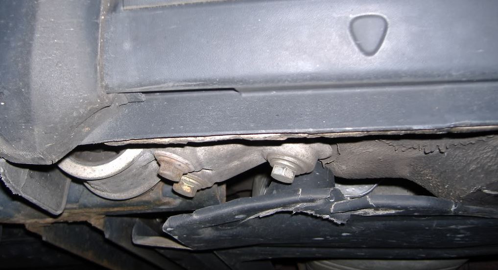 Damaged Underside of a VW Passat