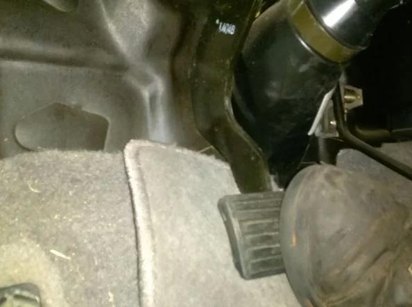 Brake pedal nearly hits floor