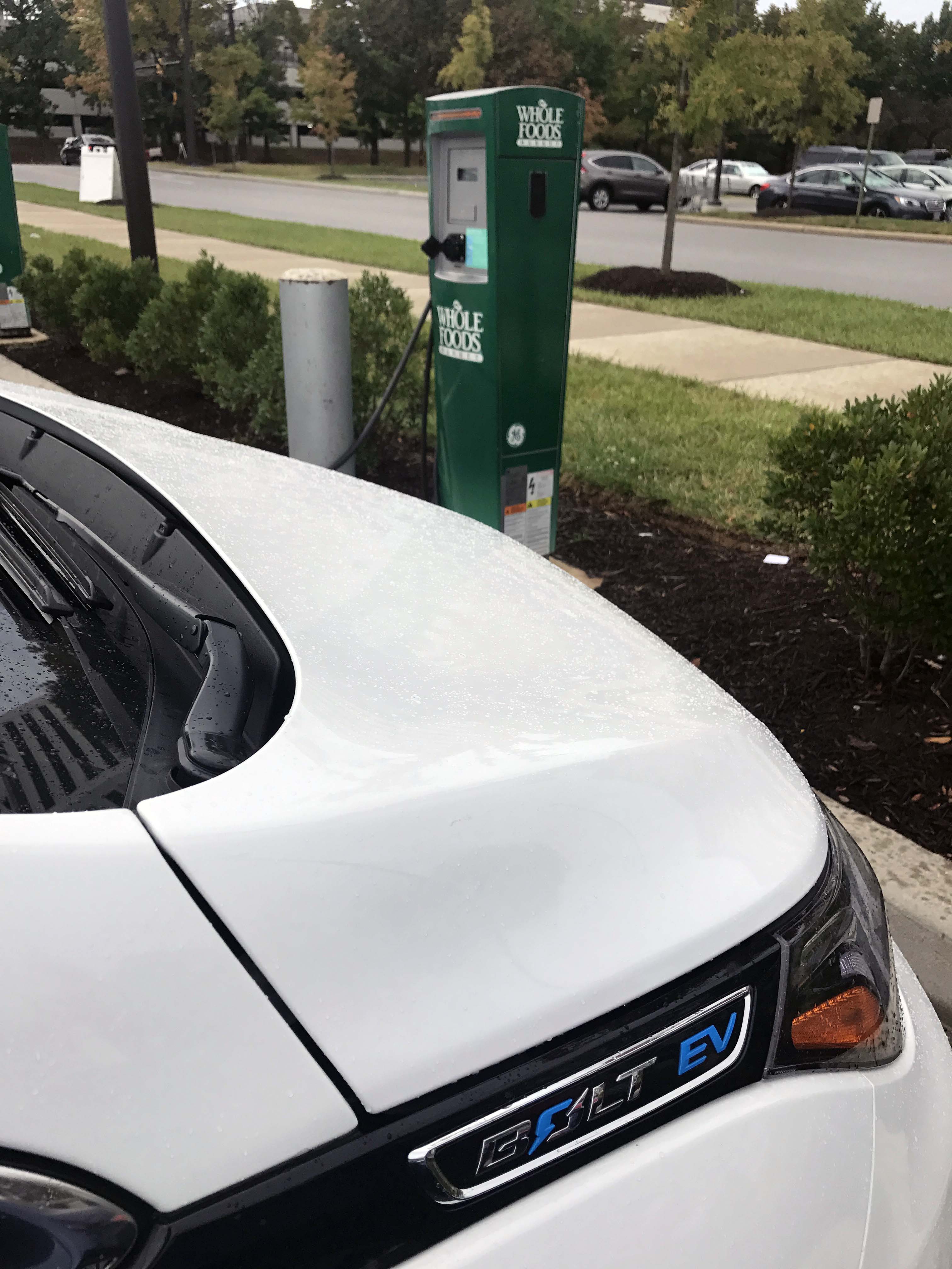 BA Auto Care electric vehicle charging station at Whole Foods in