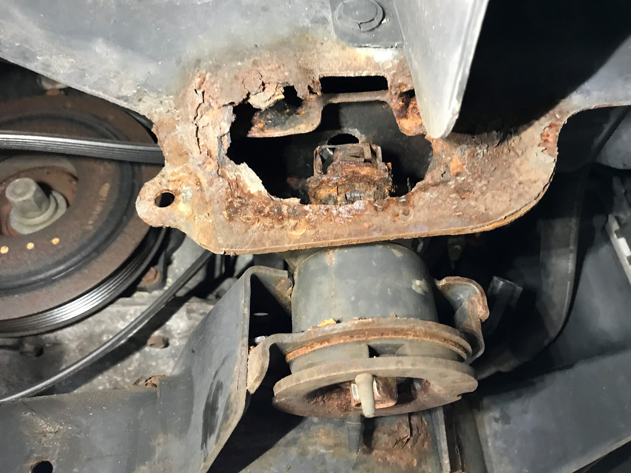 Rotted Suspension Mount
